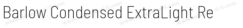 Barlow Condensed ExtraLight Regular字体转换